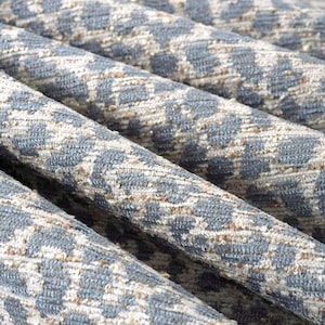 Light Blue Animal Skin Upholstery Fabric for Furniture - Durable Blue Animal Skin Fabric - Chartreuse Fabric - SP 907