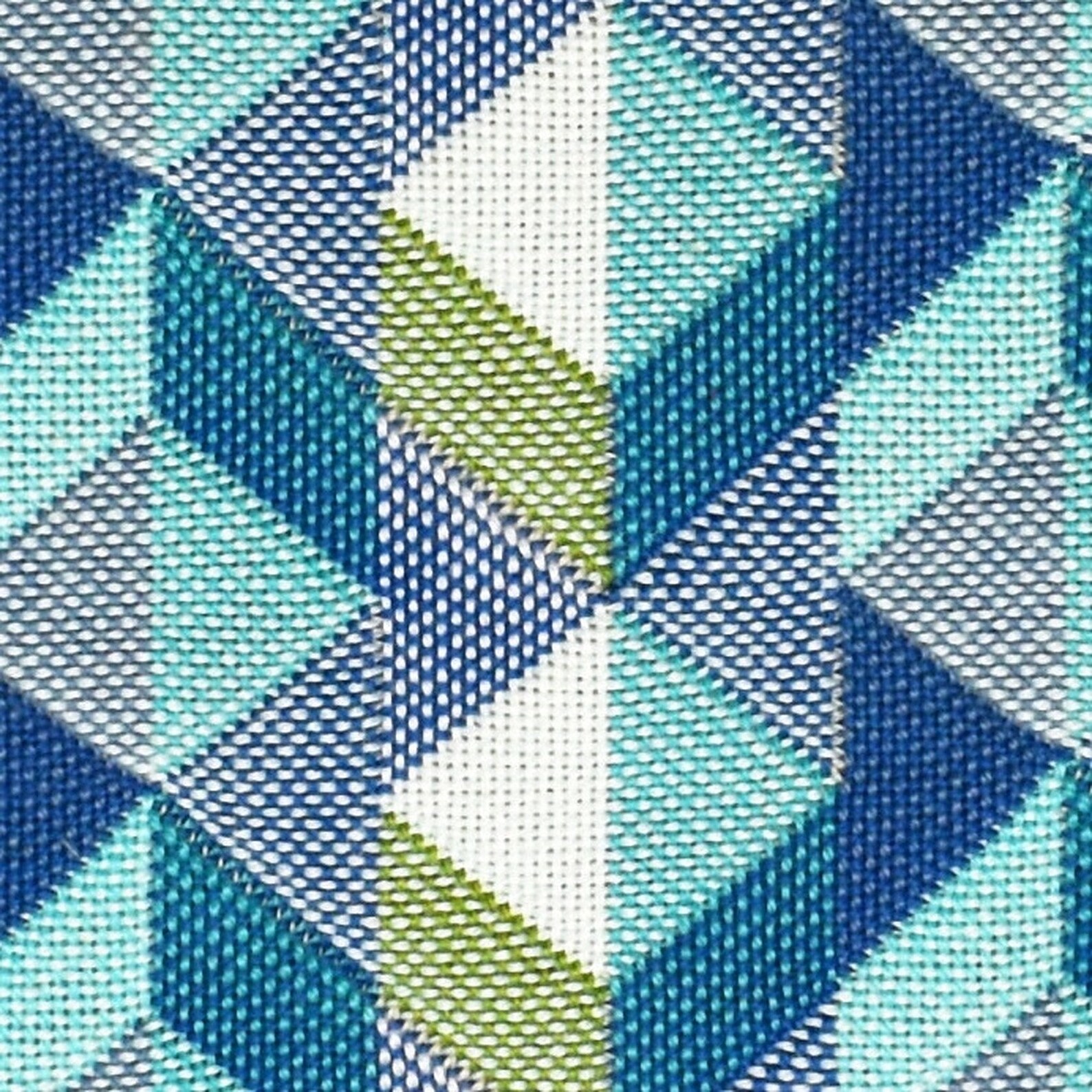 Teal Chartreuse Upholstery Fabric Blue Green Geometric Etsy