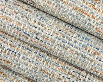 Light Blue Upholstery Fabric for Furniture - Blue Copper Small Scale Tweed Fabric - Blue Crypton Fabric for All Furniture -  SP 1204