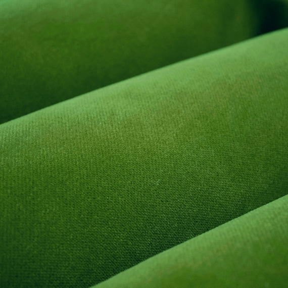 Green velvet upholstery fabric discount