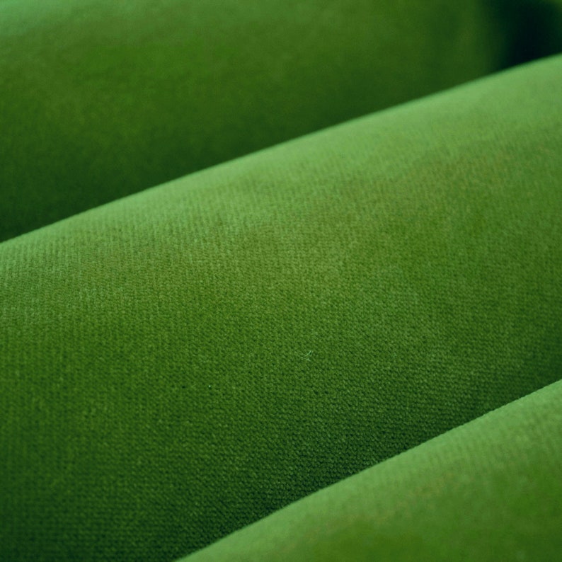 Leaf Green Velvet Upholstery Fabric Bright Green Velvet for Etsy