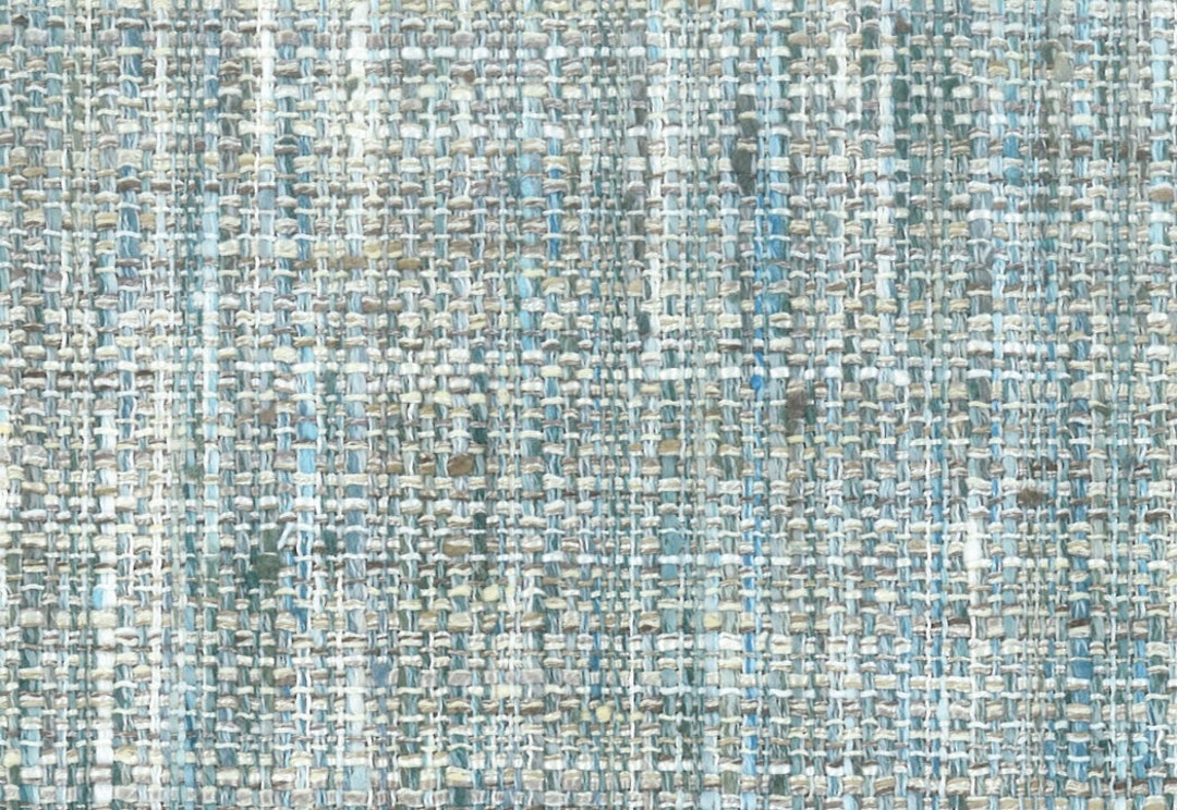 Aqua Blue Upholstery Fabric Durable Tweed Fabric for Furniture Aqua