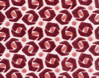 Pink Velvet Upholstery Fabric by the Yard - Geometric Raised Velvet for Furniture - 54" Wide Blush Pink Velvet Fabric -  - SP 545