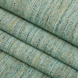 Aqua Blue Upholstery Fabric - Aqua Gold Stain Resistant Fabric for Furniture - Multicolored Tweed Upholstery Fabric  - SP 305