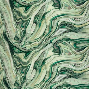 Emerald Green Upholstery Fabric - Jade Green Abstract Fabric for Furniture - Emerald Green Fabric Drapery Fabric - SP 603