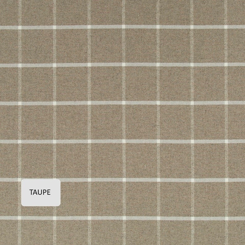 Grey and Yellow Large Scale Plaid Upholstery Fabric Dark Etsy