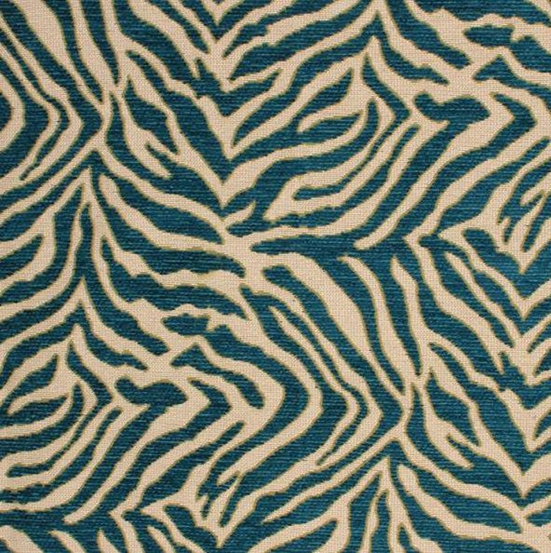 Custom Dark Blue Pillows Blue Animal Upholstery Fabric Animal Home Decor Exotic Animal Fabric for Furniture Upholstery 3 Colors