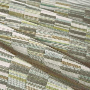 Chartreuse Upholstery Fabric - Taupe Aqua Upholstery Fabric for Sofas - Multicolored Fabric for Furniture - Light Green Fabric - SP 657