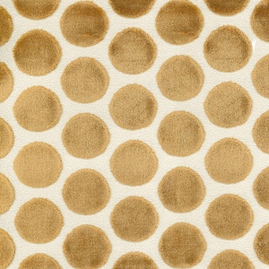 Gold Velvet Upholstery Fabric - Gold Geometric Velvet Upholstery Fabric - Gold Dot Velvet Fabric for Furniture - SP 424