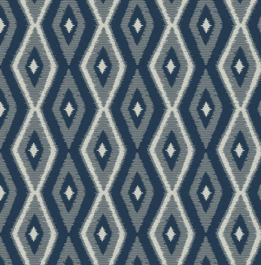 Navy Grey Geometric Upholstery Fabric for Furniture Durable Etsy