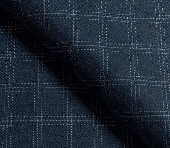 Navy Blue Plaid Upholstery Fabric for Furniture Dark Blue Wool Plaid Fabric Navy  Plaid Pillow Fabric Dark Navy Check Fabric SP 281 - Etsy