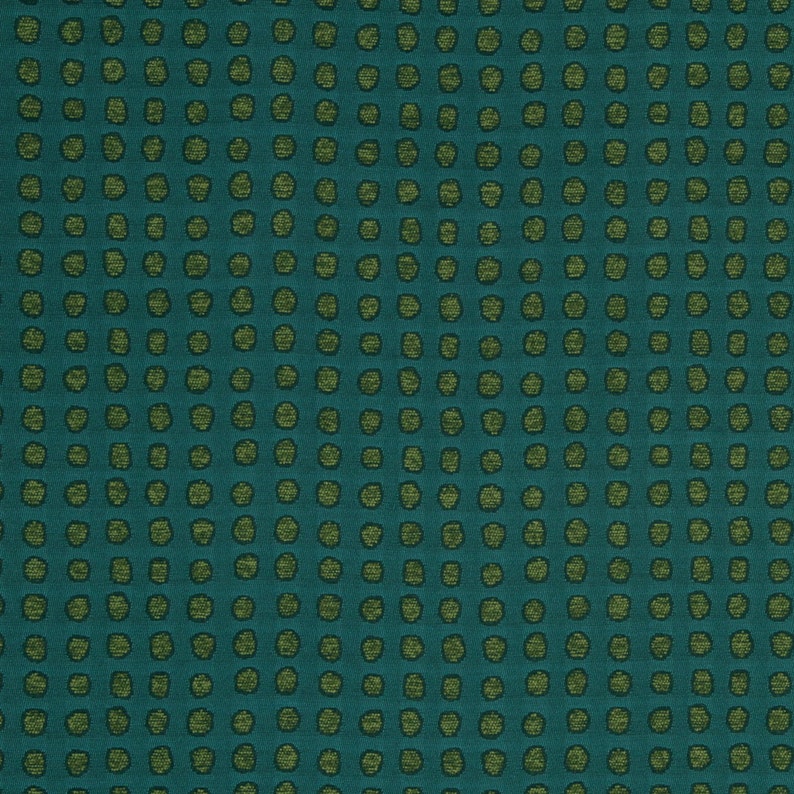 Teal Yellow Upholstery Fabric by the Yard Teal Geometric Etsy