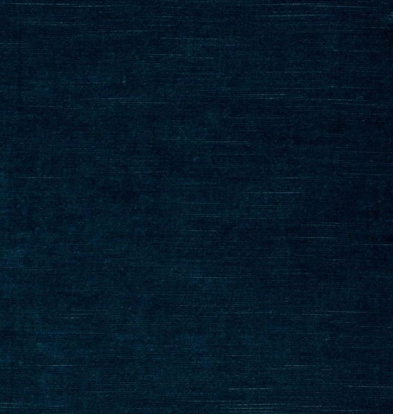 Navy Blue Velvet Upholstery Fabric by the Yard Navy Blue Etsy