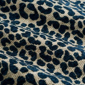 Blue Animal Upholstery Fabric - Durable Navy Blue Animal Upholstery Fabric for Furniture - Exotic Animal Upholstery Fabric - SP 741