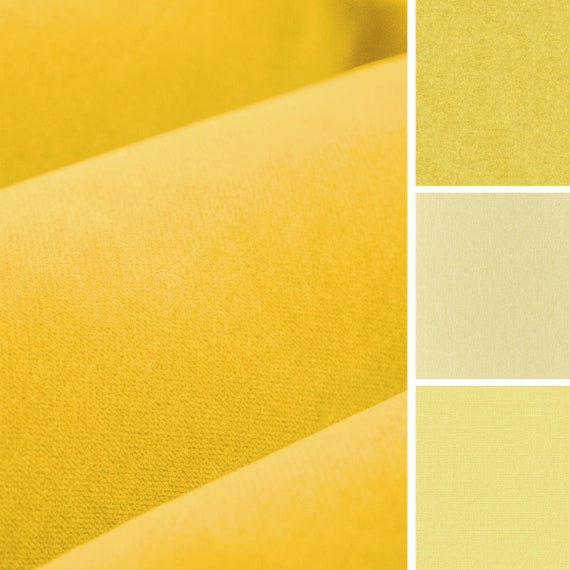 Yellow Velvet Upholstery Fabric for Furniture Yellow Stain Etsy