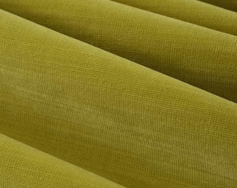Chartreuse Velvet Upholstery Fabric - Heavy Duty Yellow Green Velvet Fabric for Furniture and Pillows - Durable Velvet for Chairs - SP 932