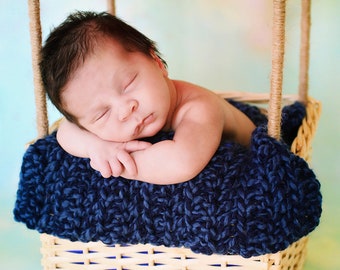 39 colors newborn bump blanket baby boy photography photo prop crochet wrap knit layer basket stuffer bucket filler denim dark navy blue