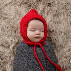 45 colors pixie elf baby hat newborn girls & boys hospital bonnet for Christmas coming home outfit gnome photo prop for holiday pictures red