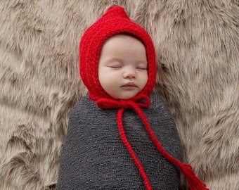 46 cores chapéu de elfo pixie para bebês recém-nascidos, meninas e meninos, touca de hospital para o dia dos namorados, roupa de gnomo para fotos de feriado, vermelho