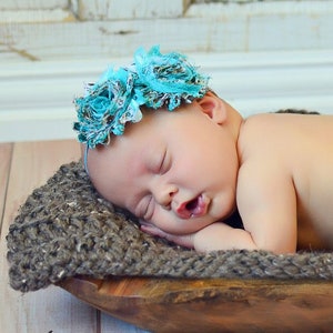 Newborn bump blanket 39 colors baby girl & boy photography photo prop crochet bucket filler knit basket stuffer posing layer barnwood brown image 1