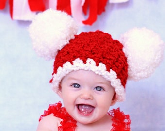 all sizes christmas baby santa hat baby hat toddler girl etsy