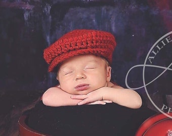 Baby boy hat 49 colors red Irish newsboy newborn hospital cap for Valentines Day coming home outfit Chistmas photo prop unique gift for him