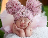 Baby girl hat 18 colors giant pom pom chunky crochet beanie fun newborn photo prop for photography knit winter hat baby toddler kid 39 s sizes