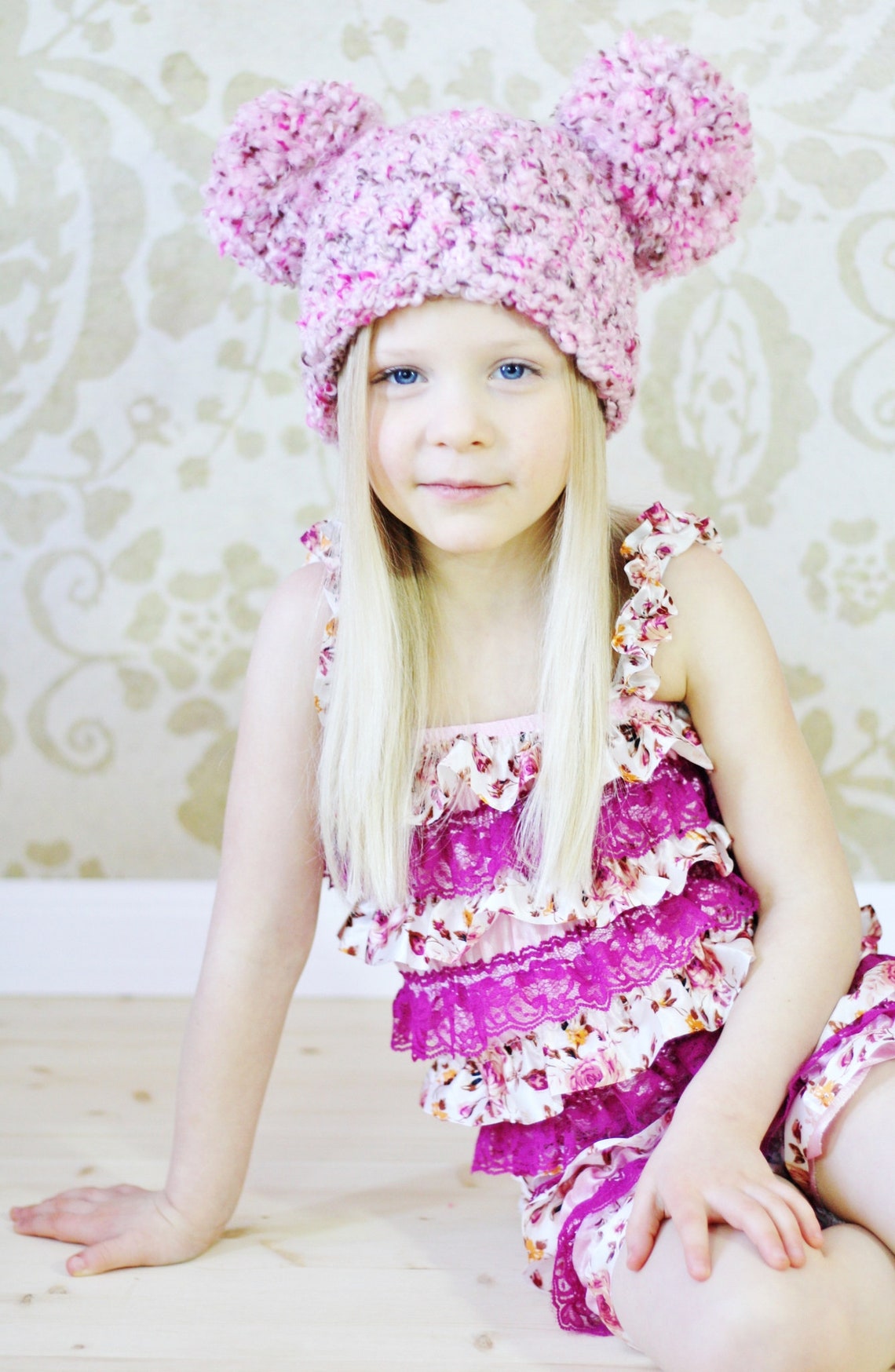 18 colors baby girl hat giant pom winter hospital beanie for Etsy