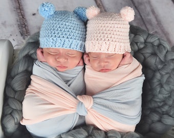 65 colors baby girl & boy hat hospital beanie for coming home outfit newborn photography photo props mini pom bear ears unique shower gift