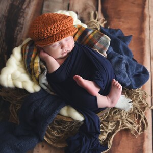 Bonnet bébé garçon 36 couleurs casquette gavroche hiver en laine irlandaise pour rentrer à la maison tenue nouveau-né photo accessoire cadeau de douche gris foncé gris anthracite image 6