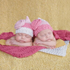 Newborn bump blanket 39 colors baby girl & boy photography photo prop crochet bucket filler knit basket stuffer posing layer barnwood brown image 9