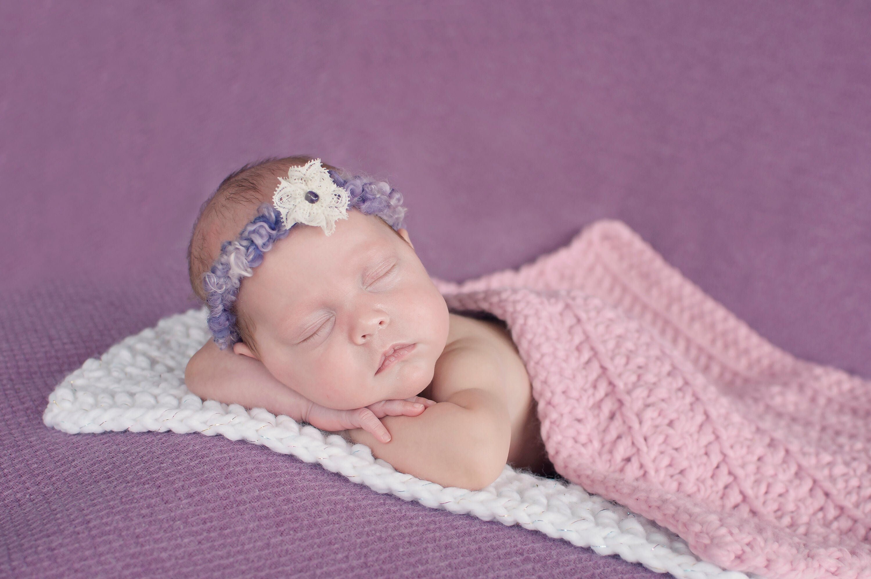 Mantas para barriga de recém-nascido, camada de crochê grosso, fotografia de menina, acessório para fotos em tigelas - baldes - cestos - pufes, brilho branco