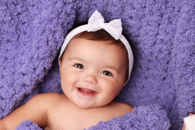 Baby Boy Blanket 14 Colors Soft Fluffy Chunky Crochet Knit Etsy