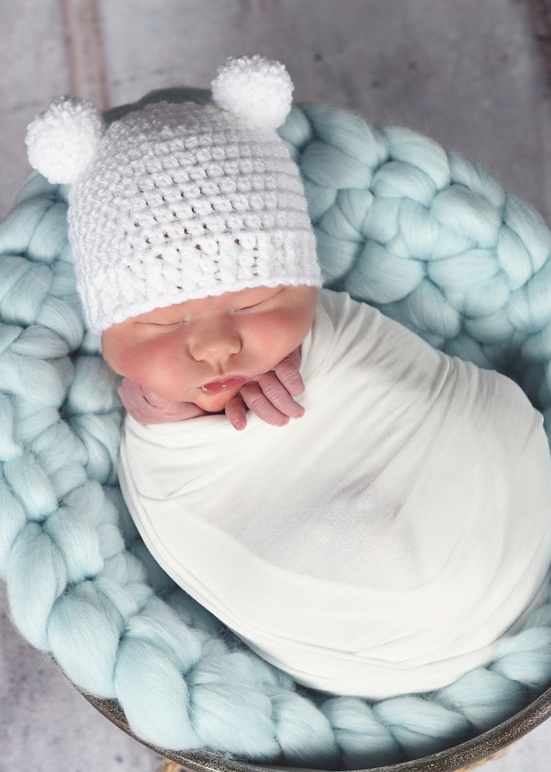 Newborn Toddler Girls Boys Baby Infant Warm Knit Hospital Hat Beanie Cap Bump