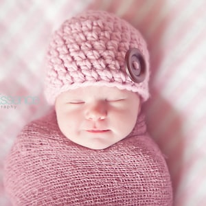 70 colors baby girl hat wood button crochet hospital beanie for coming home outfit newborn photography photo prop shower gift light pink