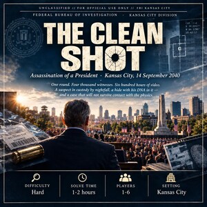 Presidential Assassination Cold Case - Printable Murder Mystery - Digital Download - Detective True Crime Gift Game Unsolved DIY Murder File