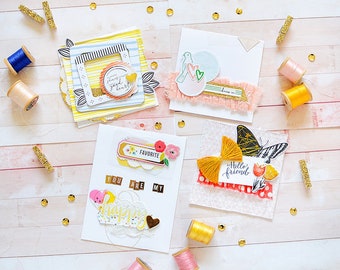 greeting card card set thank you love encouragement etsy
