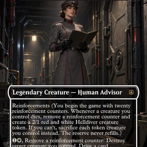 Helldivers 2 Magic Commander Proxy Deck, 100 Karten, Custom MTG EDH, gedrucktes Deck. Bild 4