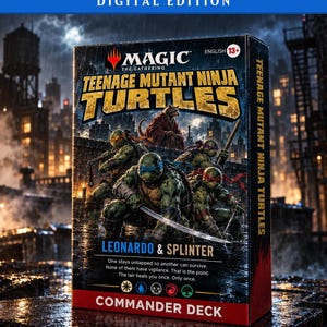 Teenage Mutant Ninja Turtles: Magic Commander Proxy Deck, Digital 100-kortslek, Anpassad MTG EDH