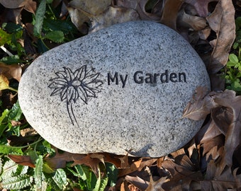 My Garden Engraved Stone