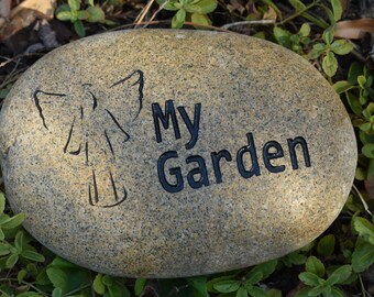 My Garden Angel Engraved Stone