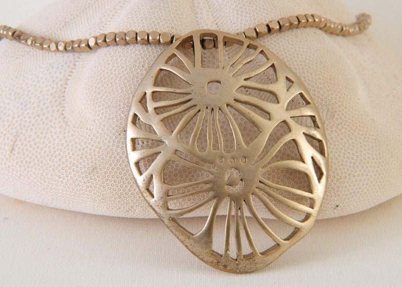 Vintage Retro Kenneth Cole New York Abstract Pendant Necklace Earrings