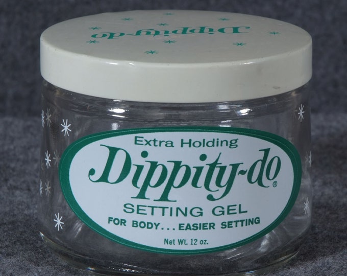 Vintage Glass Dippity Do Jar 2.00 Size Etsy