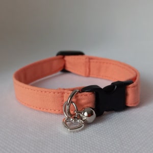 Katzenhalsband / Lachshalsband - Farboptionen - Ausbrecherhalsband / Frühling, Sommer, Hochzeit / Katze, Kätzchen, kleine Hundegrößen / Geschenk für Katze