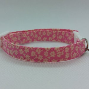 Collare per gatti - &#39;&#39;Tiny Spring Flowers&#39;&#39; - Collare per gatti con fiori di campo/Sicurezza antistrappo, Collare per gatti/Primavera, Estate/Compleanno/Gattino, Gatto, Cane di piccola taglia
