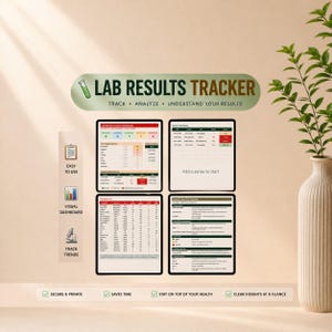 Tabellenkalkulation zur Erfassung von Laborergebnissen | Blutuntersuchungsprotokoll | Gesundheitsuntersuchungsunterlagen | Medizinischer Datenbogen