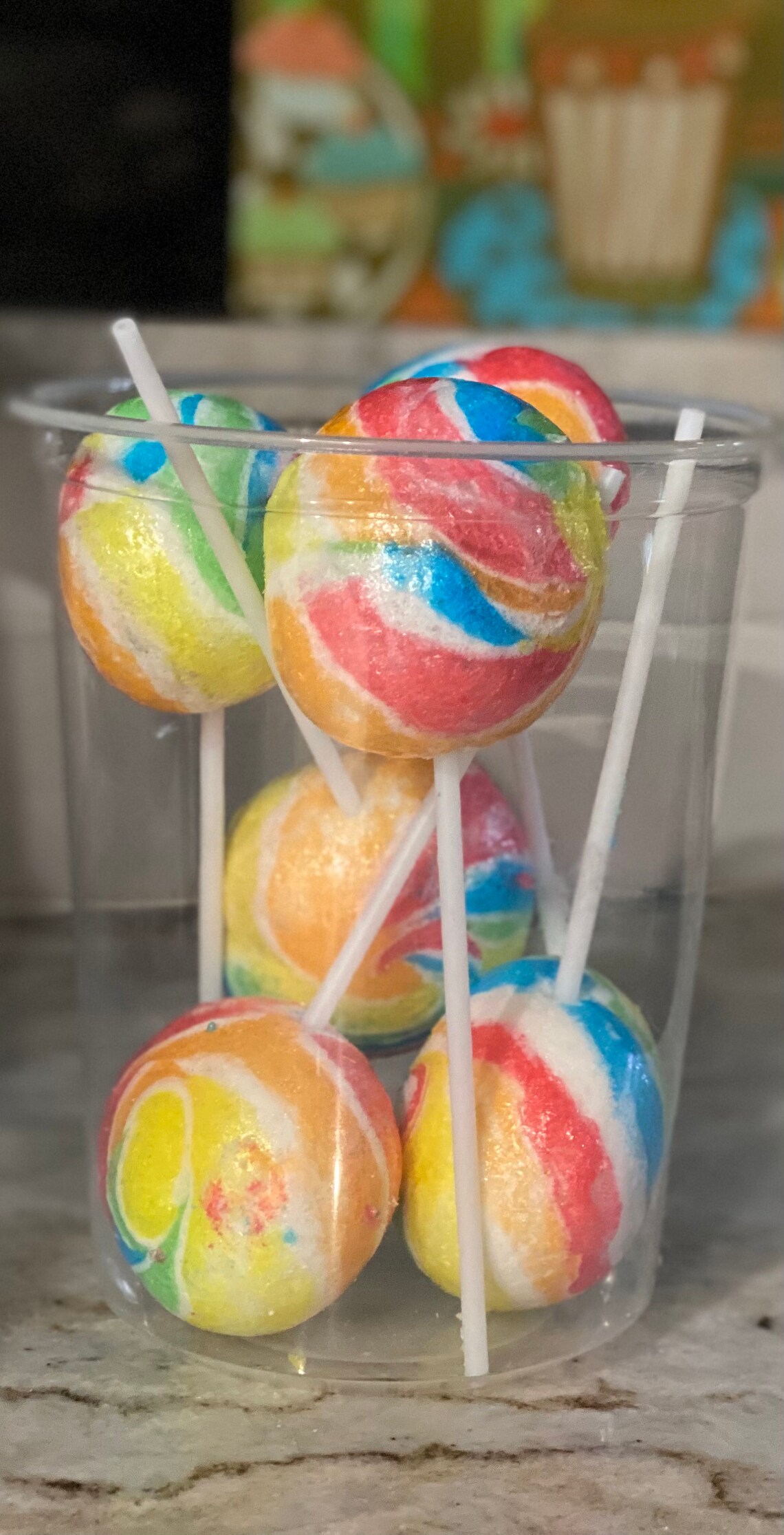 Freeze Dried Cherry Whirly lollipops Etsy