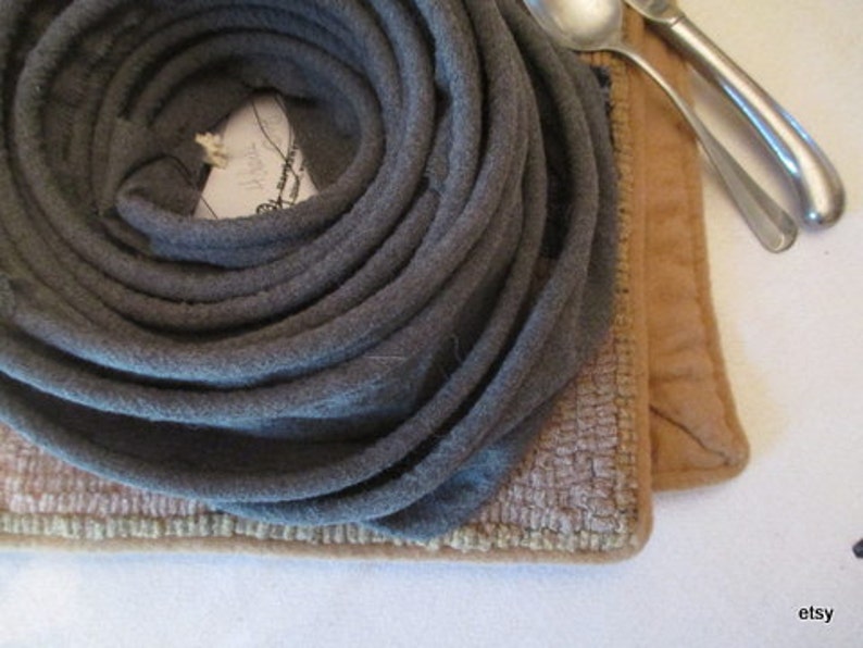Hooked Rug Binding Cording cotton cord reused wool Etsy