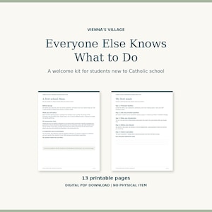 Catholic School New Student Welcome Kit: Teen Orientation, Mass Basics and Buddy Guide PDF