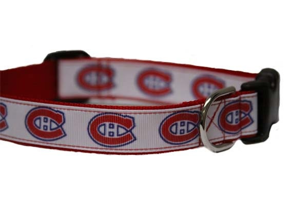 Buy Montreal Canadiens Ribbon Dog Collar Online